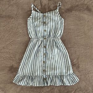ABERCROMBIE KIDS • button down stripe dress